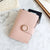 Women's Solid Color Pu Leather Buckle Coin Purses