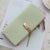 Women's Solid Color Pu Leather Buckle Wallets