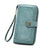 Women's Solid Color Pu Leather Buckle Wallets