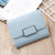 Women's Solid Color Pu Leather Buckle Wallets