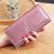 Women's Solid Color Pu Leather Buckle Wallets