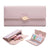 Women's Solid Color Pu Leather Buckle Wallets