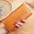 Women's Solid Color Pu Leather Buckle Wallets