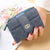 Women's Solid Color Pu Leather Buckle Wallets