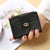 Women's Solid Color Pu Leather Buckle Wallets