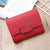 Women's Solid Color Pu Leather Buckle Wallets