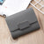 Women's Solid Color Pu Leather Buckle Wallets