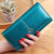 Women's Solid Color Pu Leather Buckle Wallets