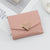 Women's Solid Color Pu Leather Buckle Wallets