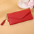 Women's Solid Color Pu Leather Buckle Wallets