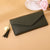 Women's Solid Color Pu Leather Buckle Wallets