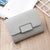 Women's Solid Color Pu Leather Buckle Wallets