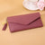 Women's Solid Color Pu Leather Buckle Wallets