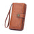 Women's Solid Color Pu Leather Buckle Wallets