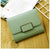 Women's Solid Color Pu Leather Buckle Wallets