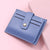 Women's Solid Color Pu Leather Flip Cover Card Holders