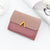 Women's Solid Color Pu Leather Flip Cover Wallets