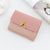 Women's Solid Color Pu Leather Flip Cover Wallets