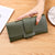 Women's Solid Color Pu Leather Flip Cover Wallets