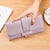 Women's Solid Color Pu Leather Flip Cover Wallets