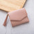 Women's Solid Color Pu Leather Flip Cover Wallets