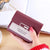 Women's Solid Color Pu Leather Flip Cover Wallets