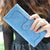 Women's Solid Color Pu Leather Hidden Buckle Wallets