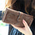 Women's Solid Color Pu Leather Hidden Buckle Wallets