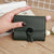 Women's Solid Color Pu Leather Hidden Buckle Wallets