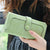 Women's Solid Color Pu Leather Hidden Buckle Wallets