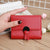 Women's Solid Color Pu Leather Hidden Buckle Wallets