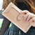 Women's Solid Color Pu Leather Hidden Buckle Wallets