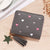 Women's Solid Color Pu Leather Hook Loop Wallets