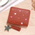 Women's Solid Color Pu Leather Hook Loop Wallets