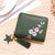 Women's Solid Color Pu Leather Hook Loop Wallets