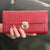 Women's Solid Color Pu Leather Lock Clasp Wallets