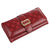 Women's Solid Color Pu Leather Magnetic Buckle Wallets