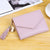 Women's Solid Color Pu Leather Magnetic Buckle Wallets