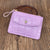 Women's Solid Color Pu Leather Metal Button Zipper Card Holders