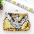 Women's Solid Color Pu Leather Sequins Zipper Coin Purses