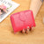 Women's Solid Color Pu Leather Side Zipper Wallets