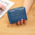 Women's Solid Color Pu Leather Side Zipper Wallets