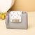 Women's Solid Color Pu Leather Side Zipper Wallets