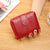 Women's Solid Color Pu Leather Side Zipper Wallets