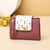 Women's Solid Color Pu Leather Side Zipper Wallets