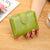 Women's Solid Color Pu Leather Side Zipper Wallets