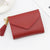 Women's Solid Color Pu Leather Tassel Flip Cover Coin Purses