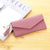 Women's Solid Color Pu Leather Tassel Flip Cover Wallets