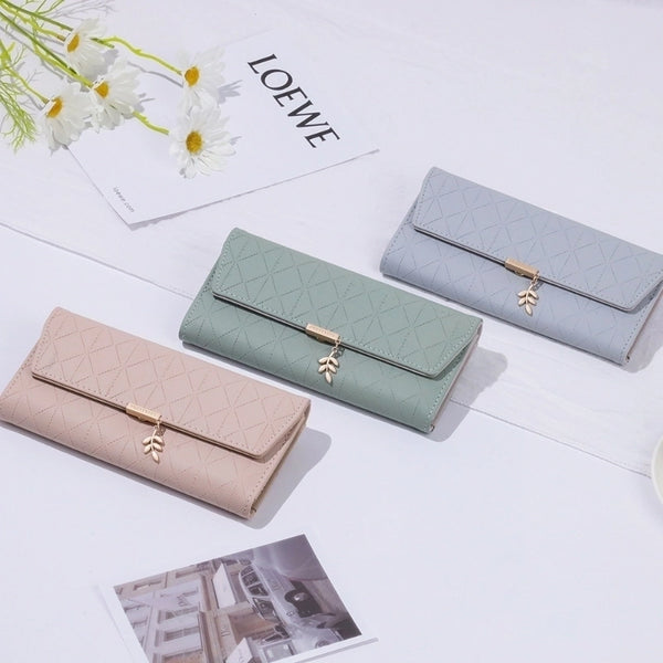 Women's Solid Color Pu Leather Wallets