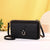 Women's Solid Color Pu Leather Zipper Buckle Wallets